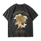Overweight Love Cupid With Box Just Like A Prime Arrow Humorous Delivery Quality