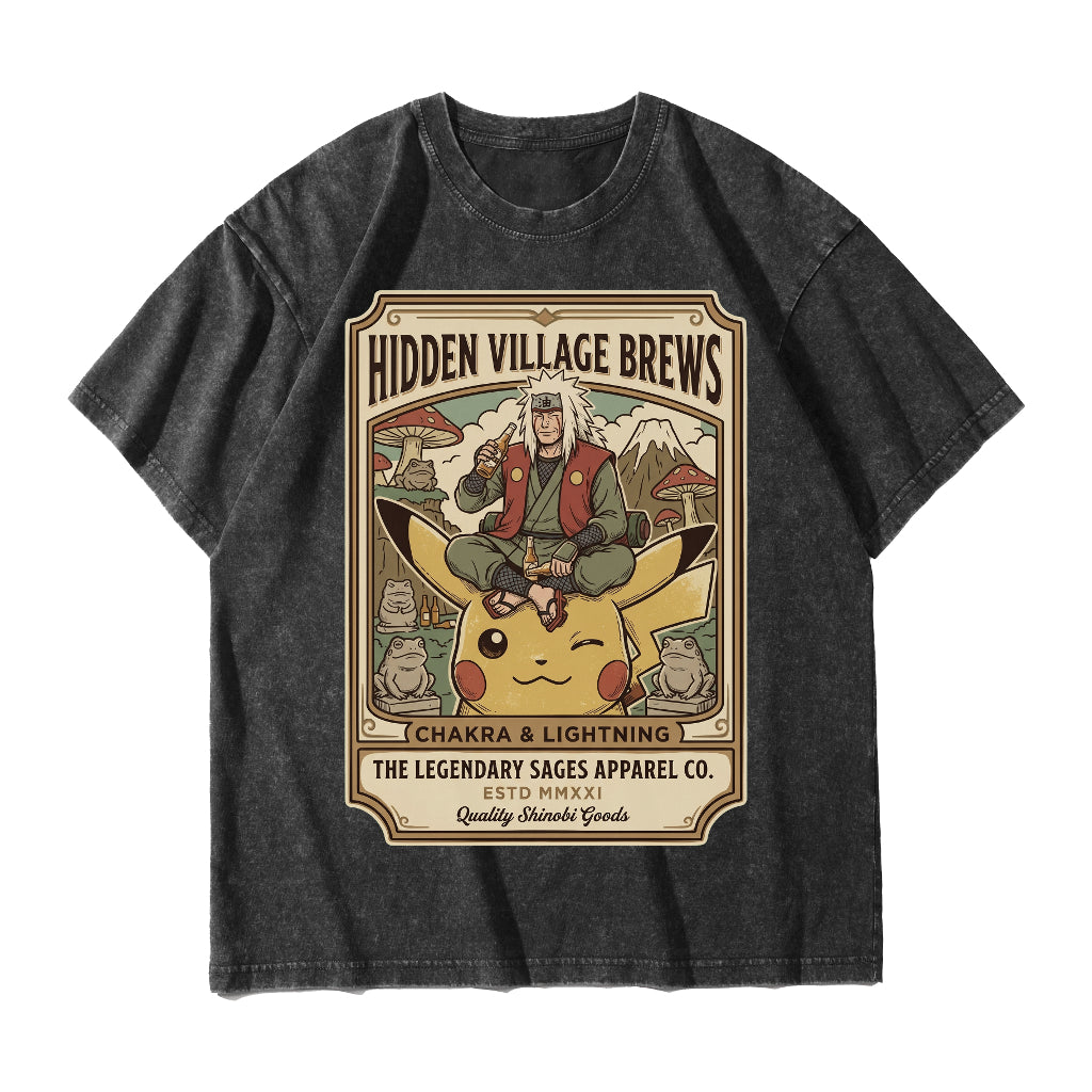 Hidden Village Brews Pikachu And Sage Design