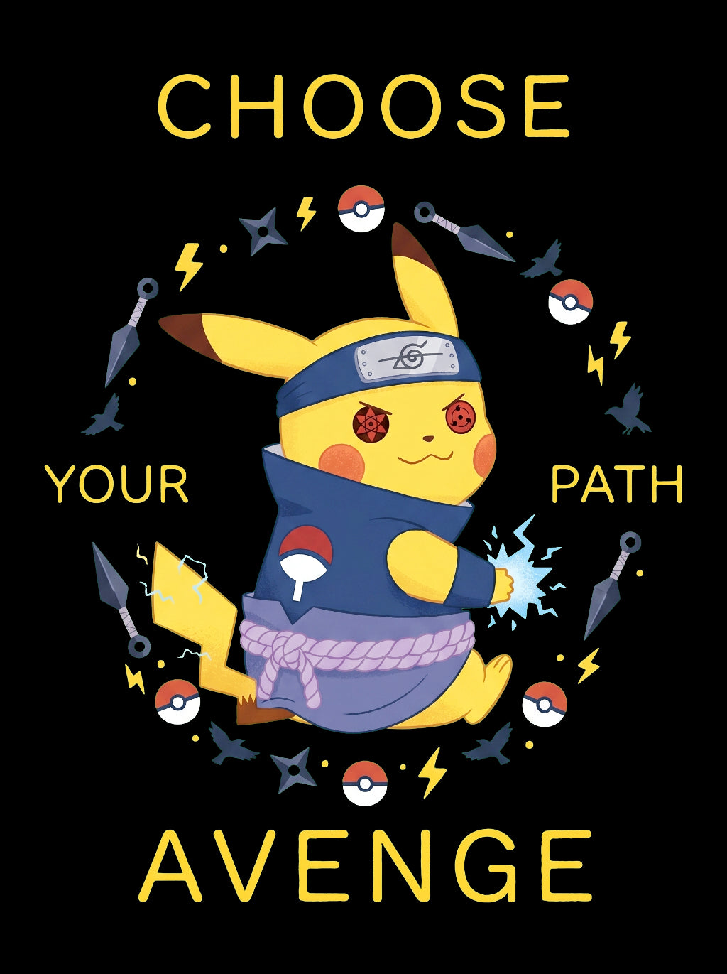Pikachu Ninja Choose Your Path Avenge