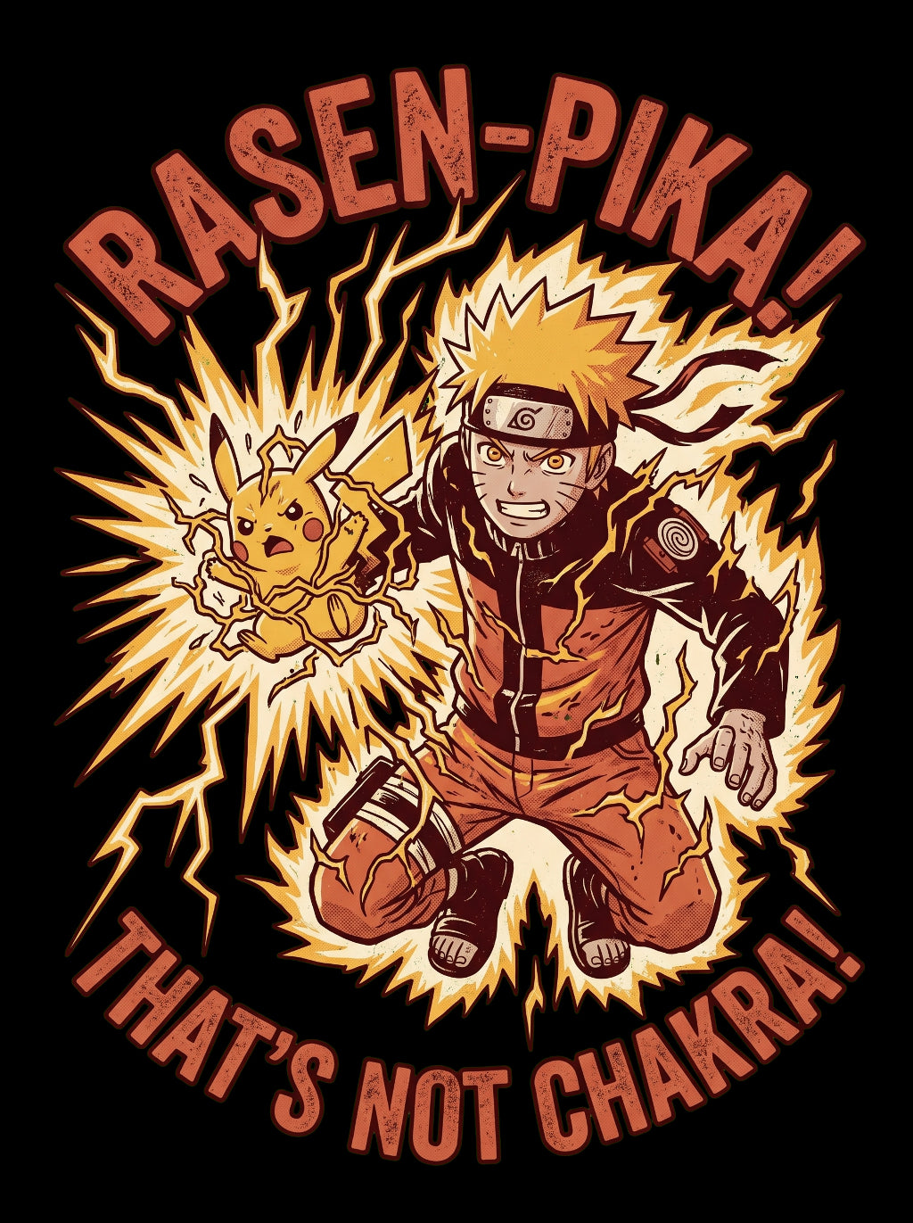 Naruto And Pikachu Fusion Design
